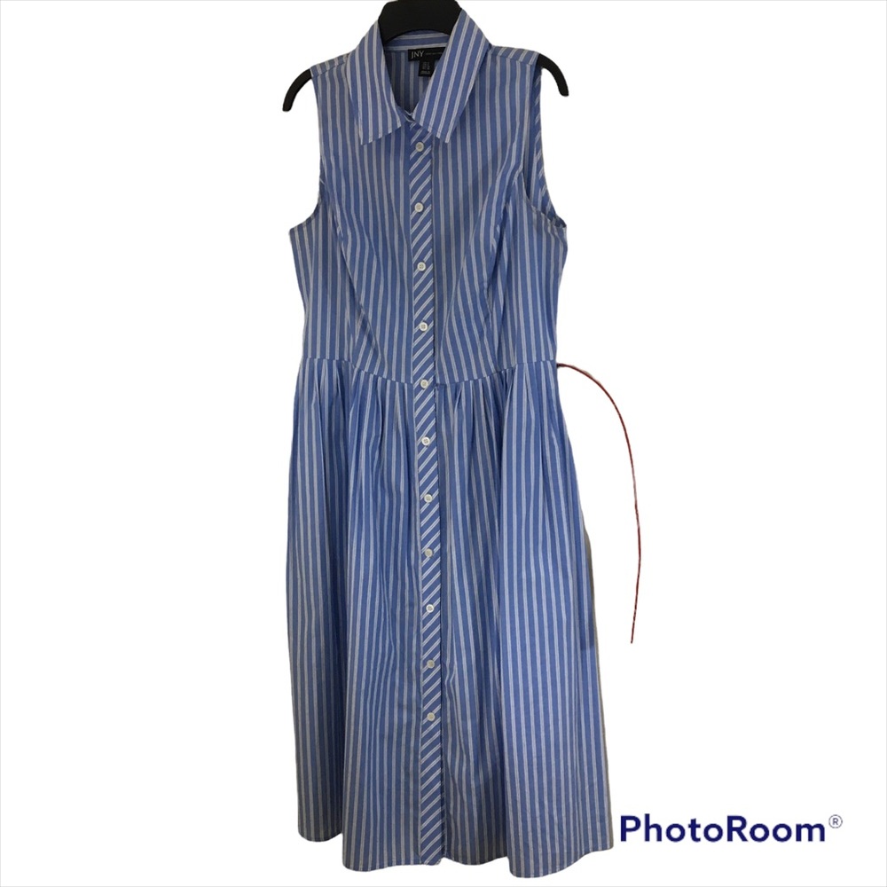 Sleeveless Shirt Dress with Belt Size 6 Jones New York